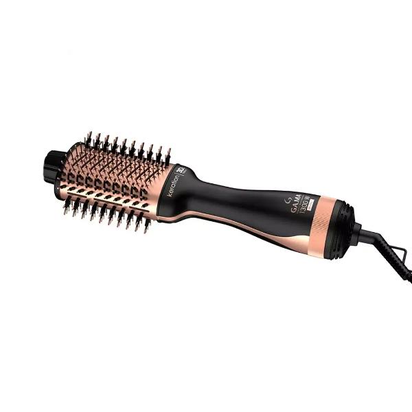 Gama Italy Cepillo Secador para Cabello Keration 3D Therapy Negro  Rosado1300W con Revestimiento Cerámico y Niveles