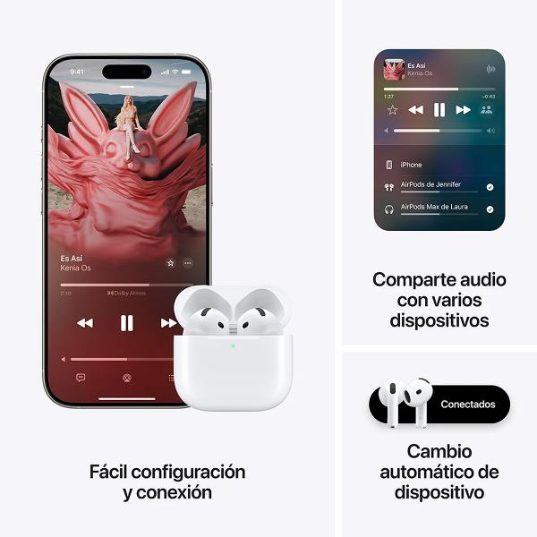 Apple Audífonos Inalámbricos Bluetooth Airpods Blanco