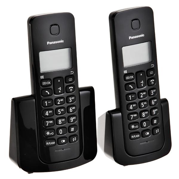 Panasonic Teléfono Inalámbrico KX-TGB112 Negro con Identificador  Digital y Auriculares