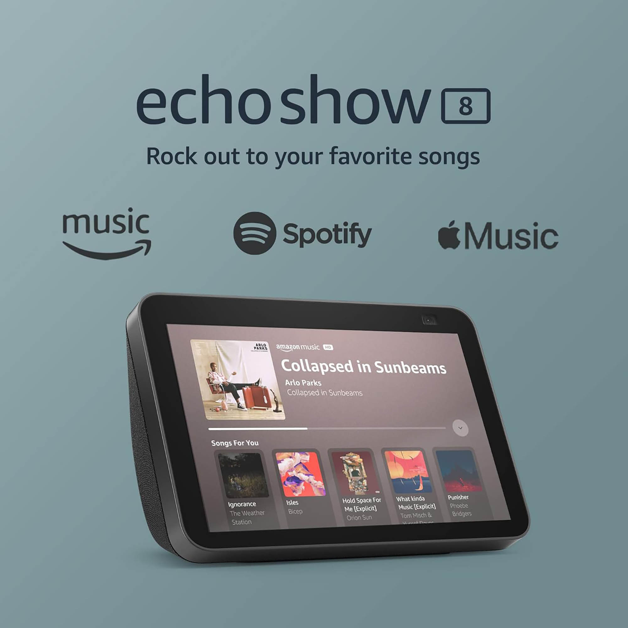Amazon Parlante Alexa Echo Show 8 de Tercera Generación Negro con