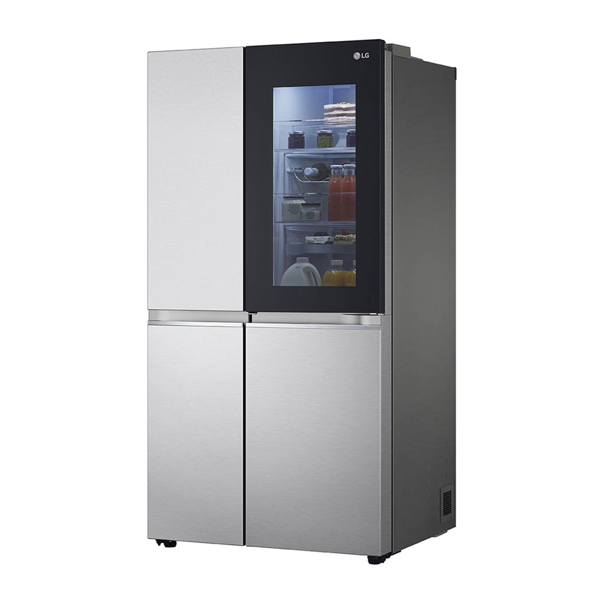 Refri Lg Rosa LG Refrigeradora Side by Side Inverter VS25QFNW Acero Inoxidable con ...