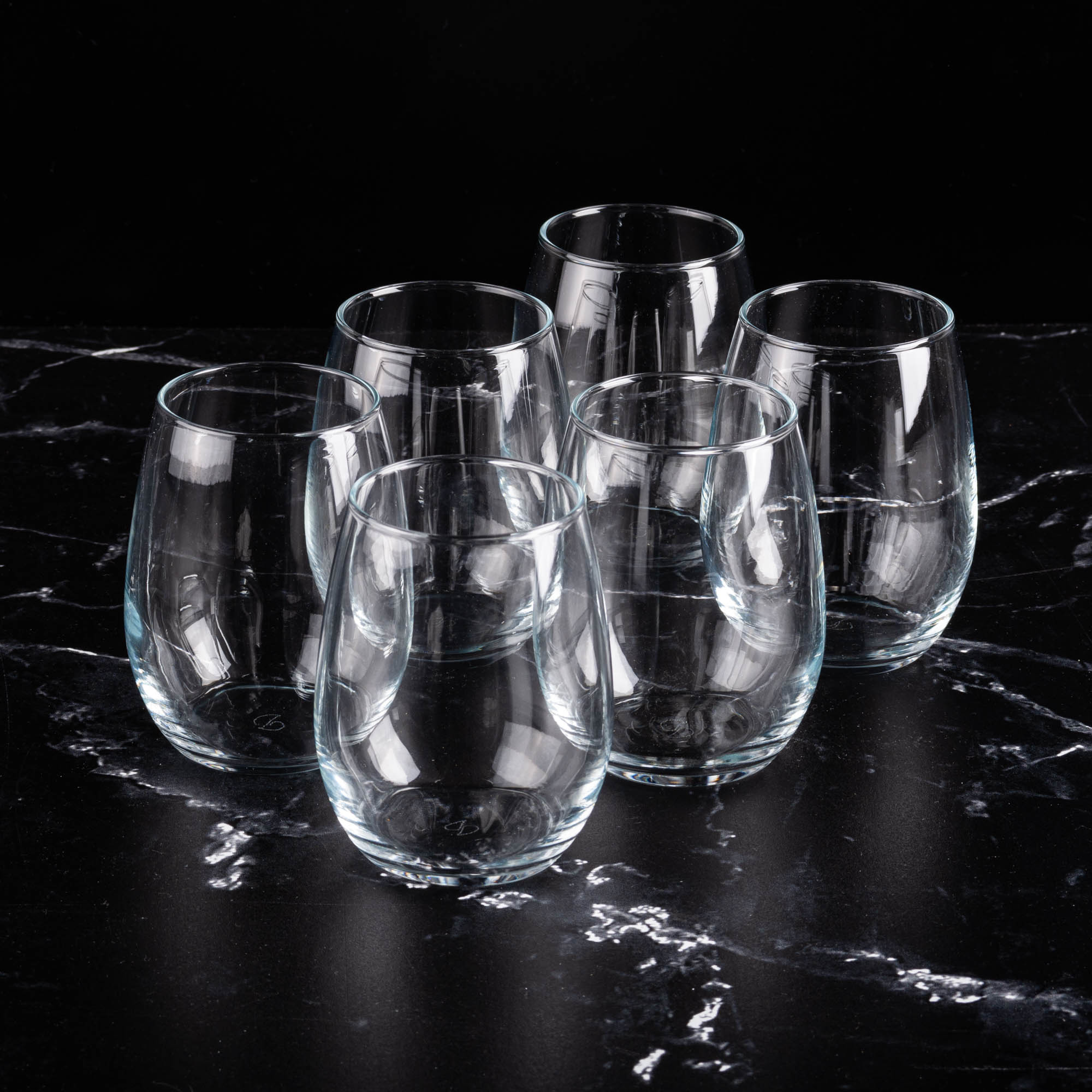 Juego de 6 Vasos Bajos Amber 0.35L de Vidrio Pasabahce