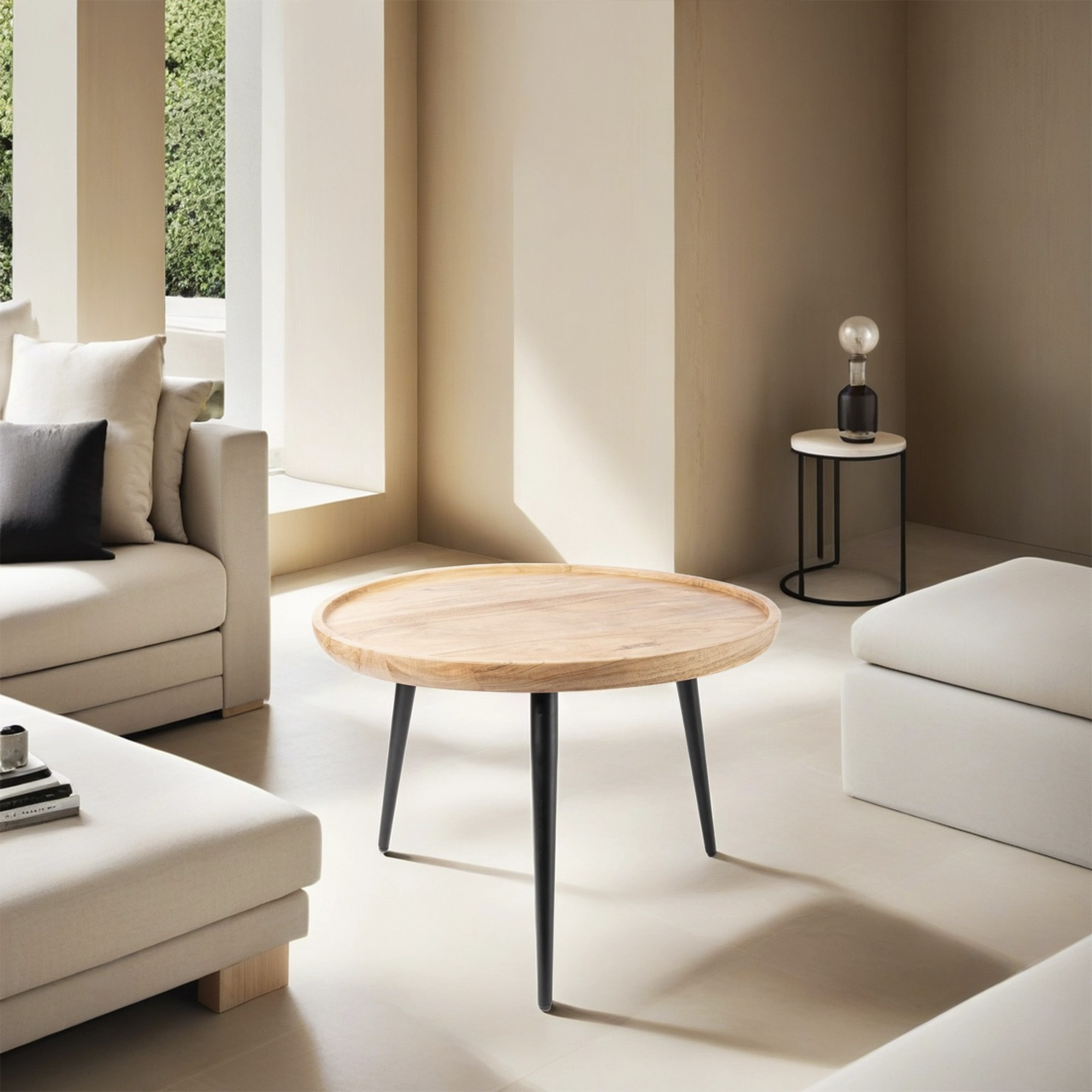 Espejo Redondo De Forja Con Flores CE-68 - Domingo Torres, S.L. - Tienda De Forj