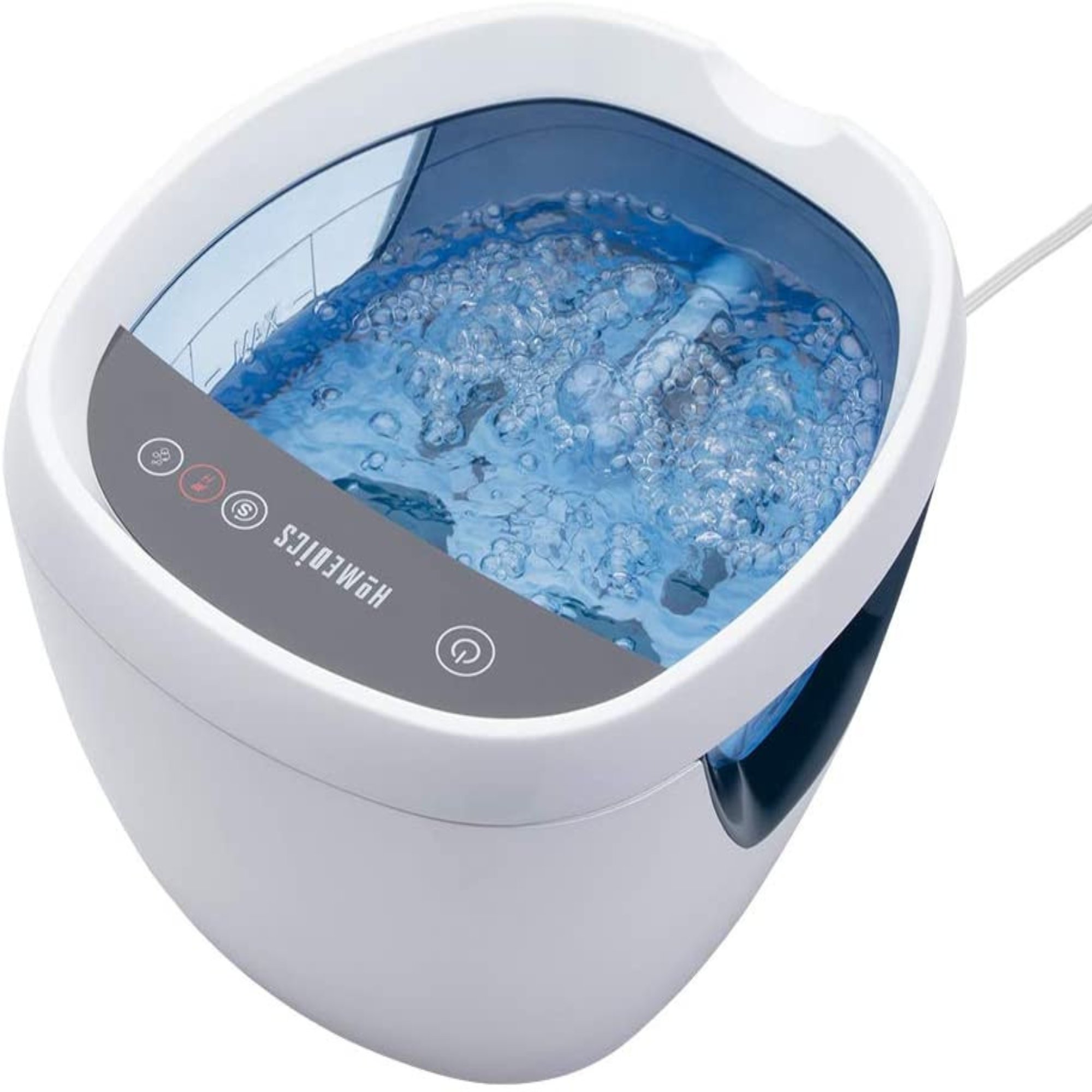 Homedics Spa para Pies Shiatsu con Masajeador Calor Burbujas  Controles LCD