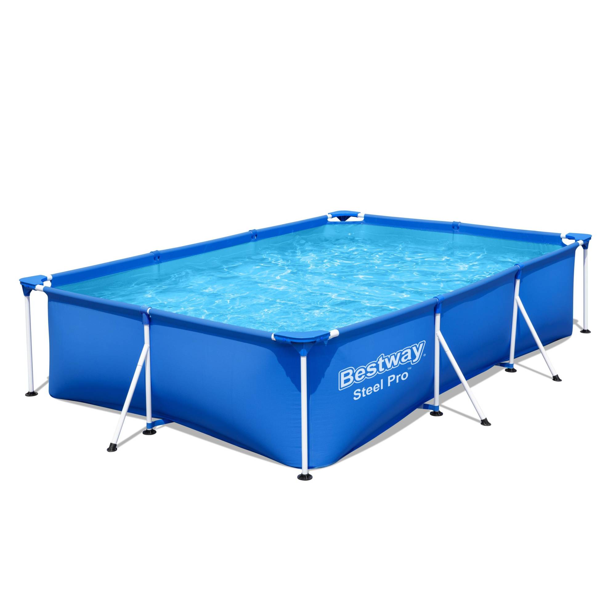 Piscina Rectangular Celeste 3300L 66x300x201cm con Bomba Filtrante y ...