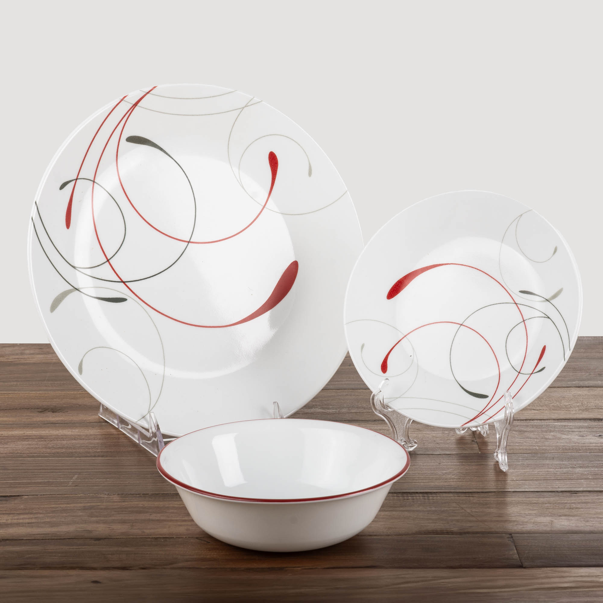 Vajilla de Porcelana 12 Piezas Blanco Tabletops Avenue